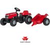 Rolly Toys Traktor na pedały Massey Ferguson z przyczepką