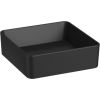 Jika izlietne Cubito Pure, 380x380 mm, h=150 mm, uz virsmas, matēta melna