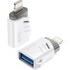 XO адаптер USB-Lightning OTG, белый(NB256A)