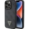 Guess PU Leather 4G Triangle Strass Case Aizsargapvalks Priekš iPhone 15 Pro Max