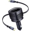 Baseus Enjoyment Max 2x USB-C Kabeļi Auto lādētājs 60W