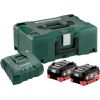 Basic set: 2 x 8,0 Ah LiHD + charger ASC Ultra + Metaloc, Metabo