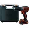 Black&decker BLACK + DECKER cordless hammer BL188K, 18 Volt (black / orange, Li-ion battery pack 1.5Ah)