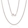 Sudraba ķēdīte Kartjē 2 mm, dimantu apstrādājums #2400136(PRh-Gr), Sudrabs 925°, rodijs (pārklājums), garums: 55 cm, 4.4 gr.