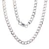 Sudraba ķēdīte Kartjē 4.1 mm, dimantu apstrādājums #2400078, Sudrabs 925°, garums: 55 cm, 16.8 gr.