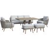 Garden furniture set MALISE 6-parts, beige