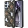 Guess Samsung  Galaxy S25 Ultra Etui 4G Printed Colored Peony Pattern MagSafe Brown
