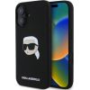 Karl Lagerfeld Apple  iPhone 16 hardcase Silicone Karl Head Print MagSafe Black