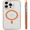 Evelatus Apple  iPhone 16 Pro Suitcase MagSafe Case Transparent Orange