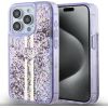 Guess Apple  iPhone 15 Pro PC/TPU Liquid Glitter Gold Stripe Case