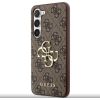 Guess Samsung  Galaxy S23 PU 4G Metal Logo Case Brown