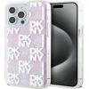 DKNY Apple  iPhone 15 Pro Max 6.7 hardcase Liquid Glitter Multilogo Pink