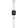 Karl Lagerfeld   Karl Lagerfeld 3D Rubber Choupette Heads Strap for Apple Watch 38/40/41mm - White