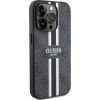 Guess Apple  iPhone 15 Pro Case Cover 4G Printed Stripes Black
