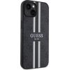 Guess Apple  iPhone 15 Case Cover 4G Printed Stripes Black