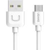 USAMS   US-SJ098 U-Turn Durable TPE Universal Micro USB to USB Data&Fast 2A Charger Cable 1m White