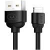 USAMS Apple  SJ245USB01, USB B - Lightning 8pin, 1 m Cabel Black