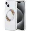 Guess Apple  iPhone 15 PC TPU Flowers Ring Glossy Logo MagSafe Transparent