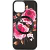 Evelatus Apple  iPhone 15 Leather Case Zipper Design Flower Black