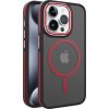 iLike Apple  iPhone 15 Pro DUAL METAL FRAME MAGSAFE CASE Red