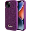 Guess Apple  iPhone 15 HC PU DISCO SCRIPT METAL Purple