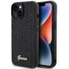 Guess Apple  iPhone 15 HC PU DISCO SCRIPT METAL Black