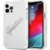 Guess Apple  iPhone 12 Pro Max 6.7 hardcase Vintage Script Silver Transparent