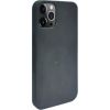 iLike Apple  iPhone 12 / 12 Pro Silicone plastic case Eco Print Design Black