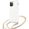 Guess Apple  iPhone 12 Pro Max 6.7 hardcase 4G Gold Chain Collection White