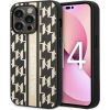 Karl Lagerfeld Apple  iPhone 14 Pro 6.1 hardcase Monogram Stripe Brown