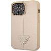 Guess Apple  iPhone 13 Pro Saffiano Triangle Case Beige