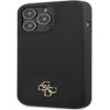 Guess Apple  iPhone 13 Pro Silicone Metal Logo Case Black