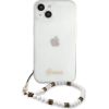 Guess Apple  iPhone 13 Mini PC Script and White Pearls Case Transparent