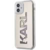 Karl Lagerfeld   iPhone 12 mini 5.4'' Liquid Glitter Multi Mirror Cover Silver