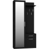 Top E Shop Topeshop GAR DUO CZERŃ entryway cabinet