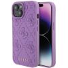 Guess Leather 4G Stamped Back Case Защитный Чехол для Apple iPhone 15