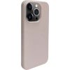 iLike Apple  iPhone 14 Pro Silicone plastic case Eco Print Design Beige