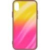 Evelatus Samsung  Galaxy A70 Water Ripple Full Color Electroplating Tempered Glass Gradient Yellow-Pink