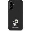 Karl Lagerfeld PU Saffiano Metal Karl and Choupette Case Чехол для Samsung Galaxy A36 5G
