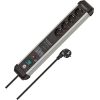 Brennenstuhl Premium Protect Line 4-way, power strip (black/silver, 60,000 A surge protection, 3 meters)