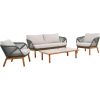 Garden furniture set TUXEDO table, sofa and 2 chairs
