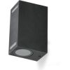 Ā.lampa QUERK 7 2xGU10 melna IP54