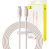 Fast Charging cable Baseus USB-C to USB-C Habitat Series 2m 100W (pink)