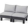 Keter Садовый диван двухместный Elements 2 Seater серый/светло-серый