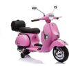 Lean Cars Vespa Scooter Electric Ride On Motorcycle - Pink