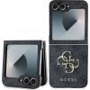 Guess -  Guess PU 4G Metal Logo Case for Samsung Galaxy Z Flip 6 Grey