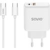 Lādētājs Savio Quick charger 30W with USB-C - USB-C cable