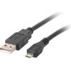 Lanberg CA-USBM-10CC-0018-BK USB cable USB 2.0 1.8 m Micro-USB B USB A Black