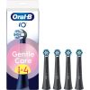 Braun iO RB SBF-4 Oral-B GentleCare zobu birstes uzgaļi, melni, 4gab