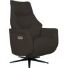 Recline armchair DAYANA with electric mechanism, brown leather